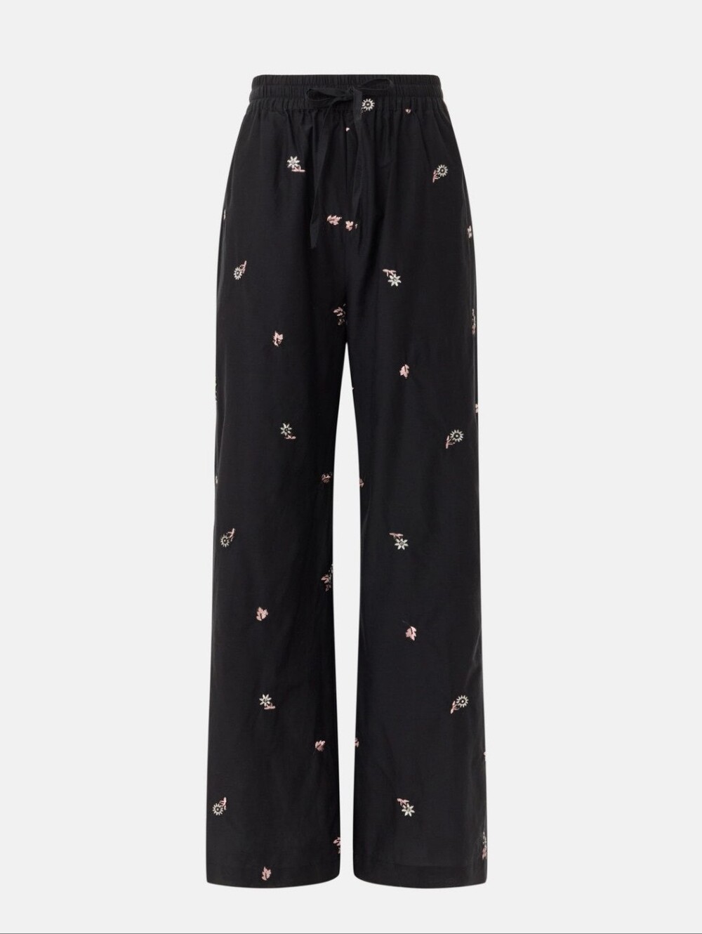 ROMY June Pant In Black Floral Cotton Size M